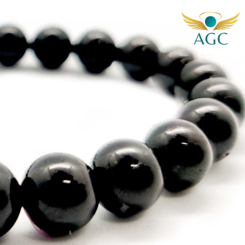 Black Tourmaline Bracelet for Protection, Grounding & Stability | Ultimate Protection | Buy Online | AGC