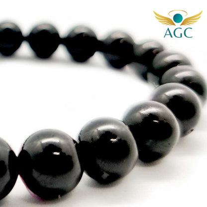 Black Tourmaline Bracelet for Protection, Grounding & Stability | Ultimate Protection | Buy Online | AGC