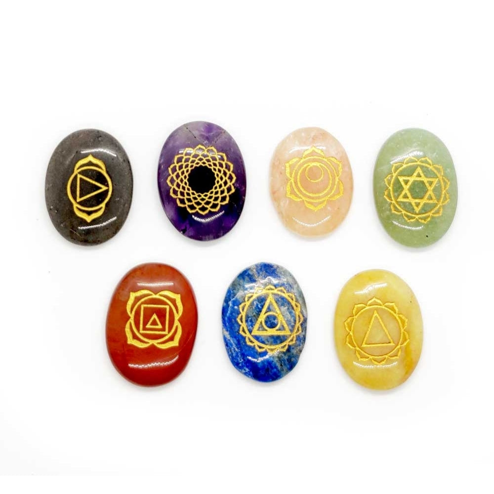 Reiki Chakra Crystal Set | Complete Chakra Balancing Healing Set | Buy Online | AGC