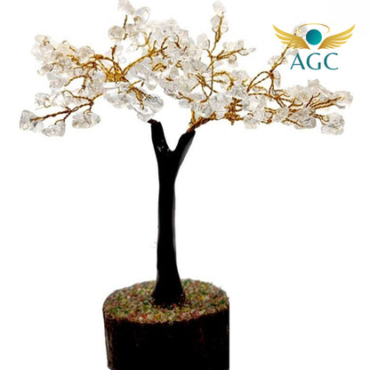 Clear Quartz Tree of Life | Master Healer Energy Tree for Clarity & Balance | Buy Online | AGC