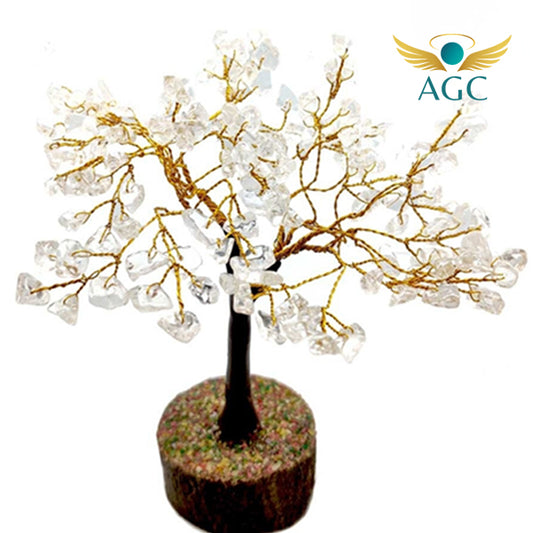 Clear Quartz Tree of Life | Master Healer Energy Tree for Clarity & Balance | Buy Online | AGC
