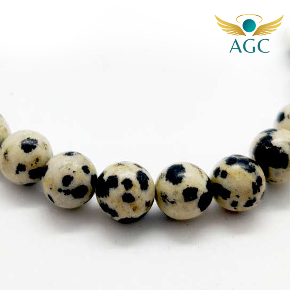 Dalmatian Jasper Bracelet for Joy, Grounding & Protection | AGC