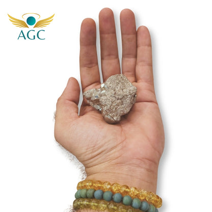 Golden Pyrite Raw Stone by Angel Global Consultancy