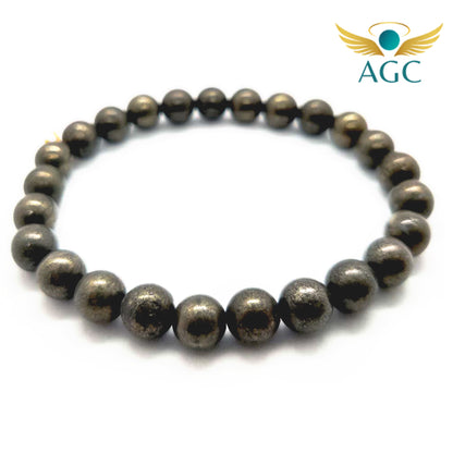 Golden Pyrite Bracelet for Wealth, Confidence & Protection | AGC