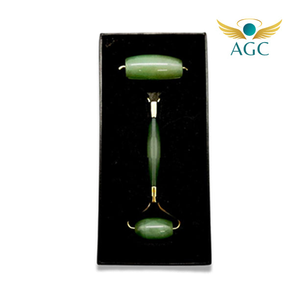 Green Jade Face Roller | Natural Skin Rejuvenation & Glow Enhancer | Buy Online | AGC