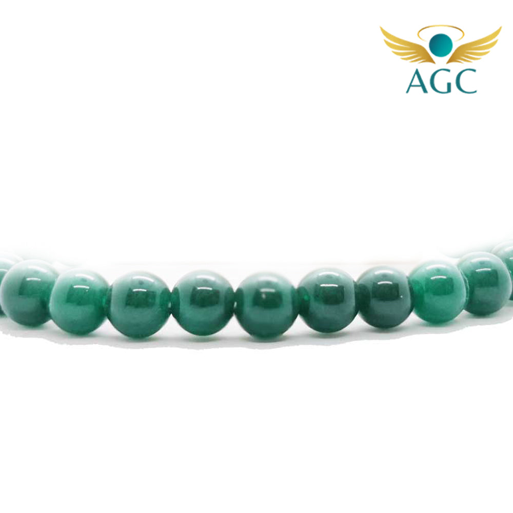 Green Jade Bracelet for Prosperity, Harmony & Peace | AGC
