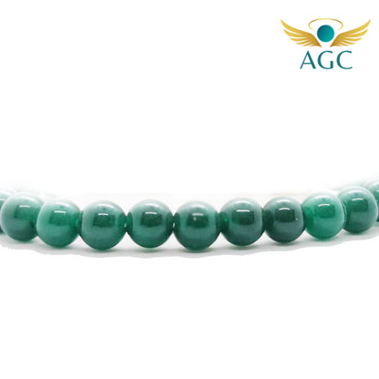 Green Jade Bracelet for Prosperity, Harmony & Peace | AGC