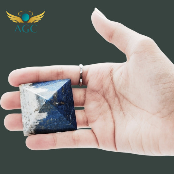 Buy Lapis Lazuli Pyramid for Wisdom, Clarity & Communication | AGC