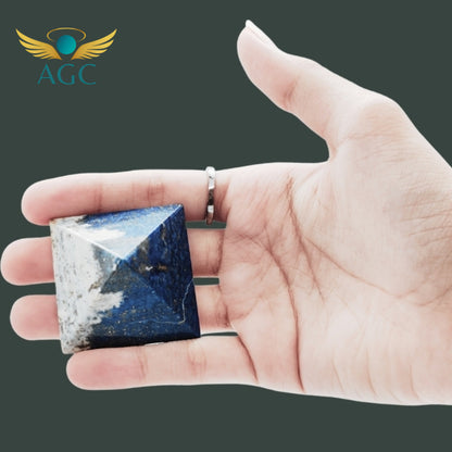 Buy Lapis Lazuli Pyramid for Wisdom, Clarity & Communication | AGC