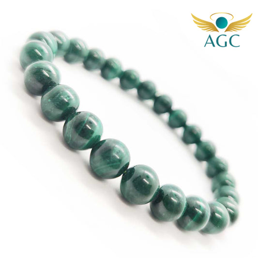Malachite Bracelet for Protection, Change & Heart Healing | AGC
