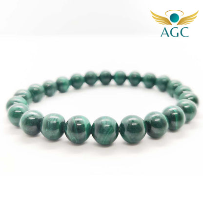 Malachite Bracelet for Protection, Change & Heart Healing | AGC