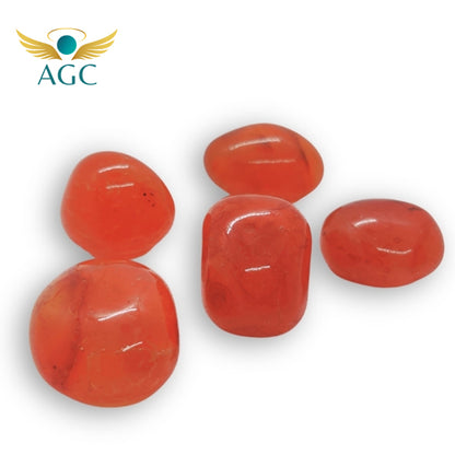 Red Carnelian Tumble Stone for Energy & Motivation |AGC