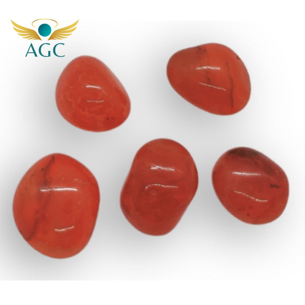 Red Carnelian Tumble Stone for Energy & Motivation |AGC