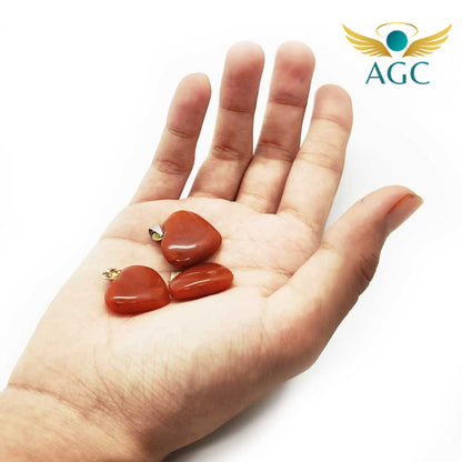 Red Jasper Heart Pendant for Strength & Grounding| Stone of Strength & Stability| Buy Online | AGC