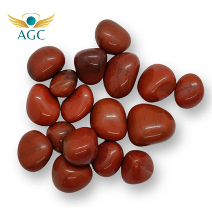 Red Jasper Tumble Stones for Strength & Grounding |AGC