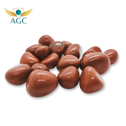 Red Jasper Tumble Stones for Strength & Grounding |AGC