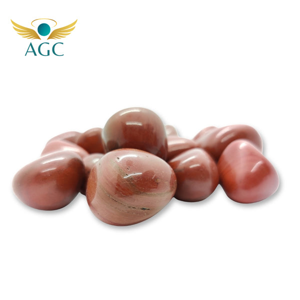 Red Jasper Tumble Stones for Strength & Grounding |AGC