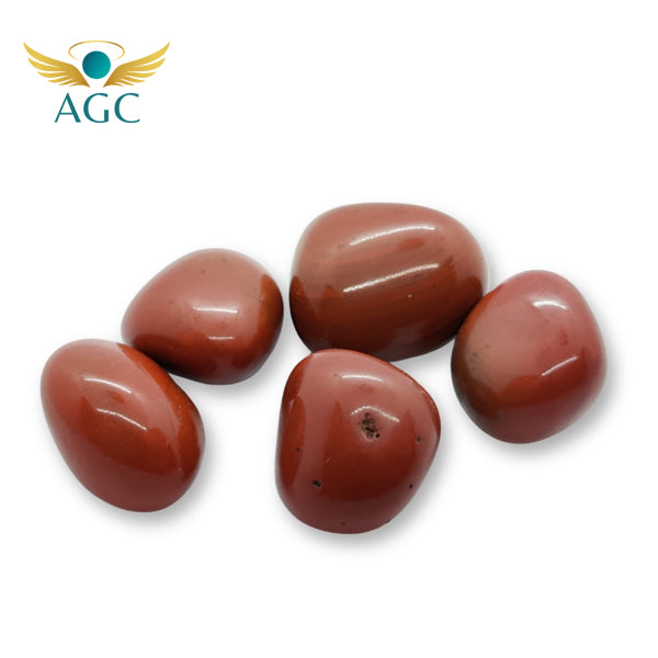 Red Jasper Tumble Stones for Strength & Grounding |AGC