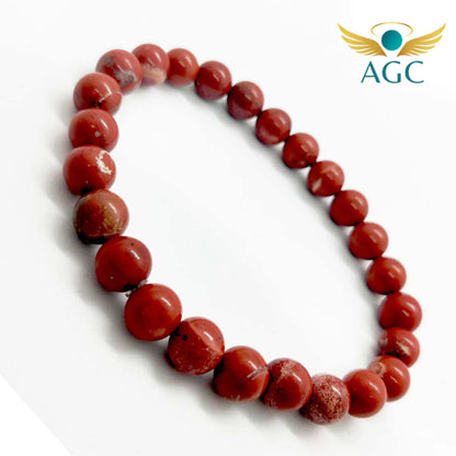 Red Jasper Bracelet for Grounding, Stability & Strength | AGC