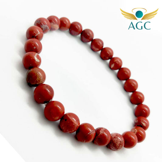 Red Jasper Bracelet for Grounding, Stability & Strength | AGC