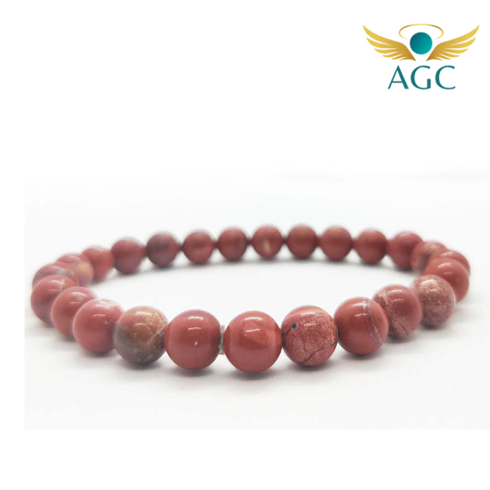 Red Jasper Bracelet for Grounding, Stability & Strength | AGC