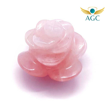 Rose Quartz Crystal Rose | Symbol of Love Healing and Harmony| Buy Online | AGC