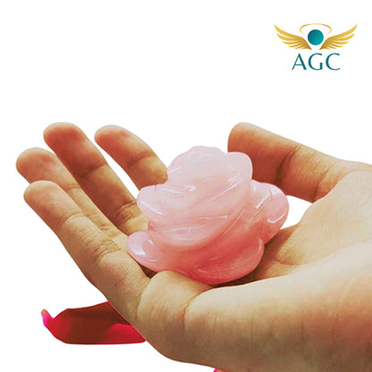 Rose Quartz Crystal Rose | Symbol of Love Healing and Harmony| Buy Online | AGC