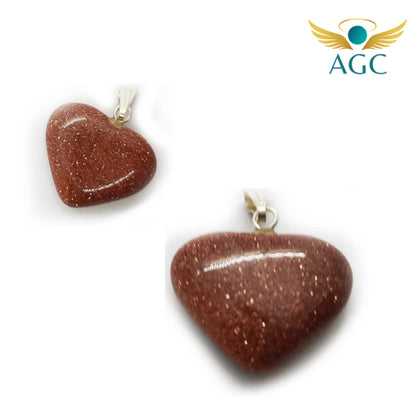 Sandstone Heart Pendant for Confidence & Positivity| Stone of Ambition & Positivity| Buy Online | AGC