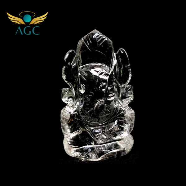 Sphatik Ganesha Idol - Clear Quartz Ganpati for Prosperity | Buy Online | AGC