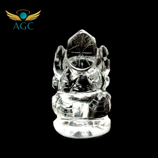Sphatik Ganesha Idol - Clear Quartz Ganpati for Prosperity | Buy Online | AGC