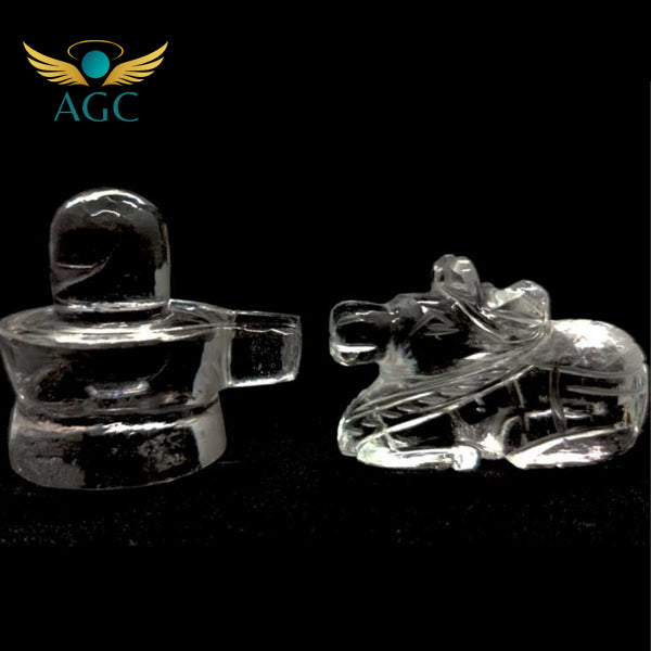 Sphatik Shivling & Nandi Set - Divine Shivling & Nandi for peace, devotion & prosperity | Buy Online | AGC