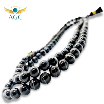Sulemani Hakik Mala | Buy Online |Premium natural crystal mala for healing and energy balance. | AGC