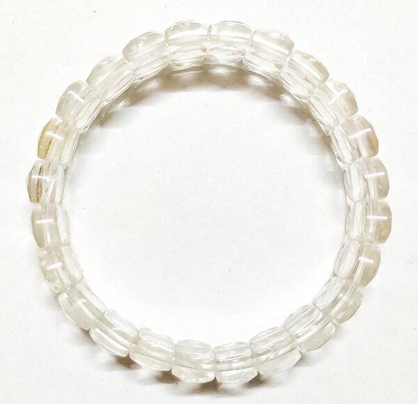 Faceted Clear Quartz Bracelet