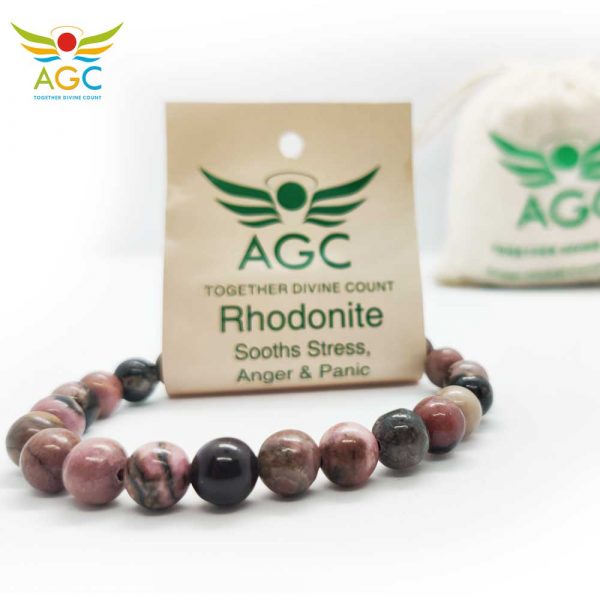 rhodonite bracelets| healing crystals | angel-global-consultancy