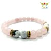 Rose quartz and Howlite bracelets|healing-crystals | angel-global-consultancy