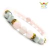 Rose quartz and Howlite bracelets|healing-crystals | angel-global-consultancy