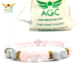 Rose quartz and Howlite bracelets|healing-crystals | angel-global-consultancy