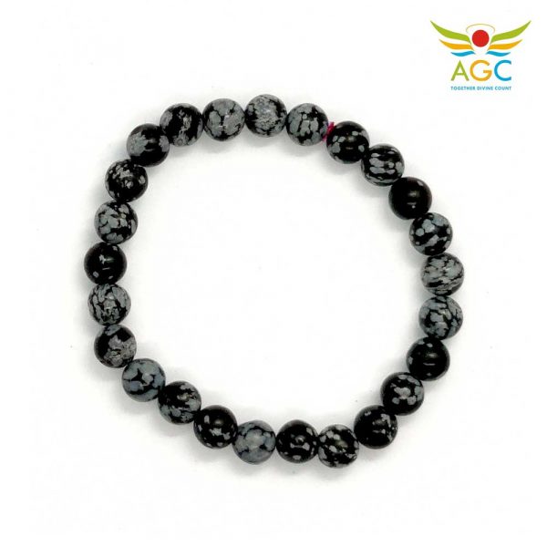 snowflake obsidian bracelets|healing-crystals|angel-global-consultancy