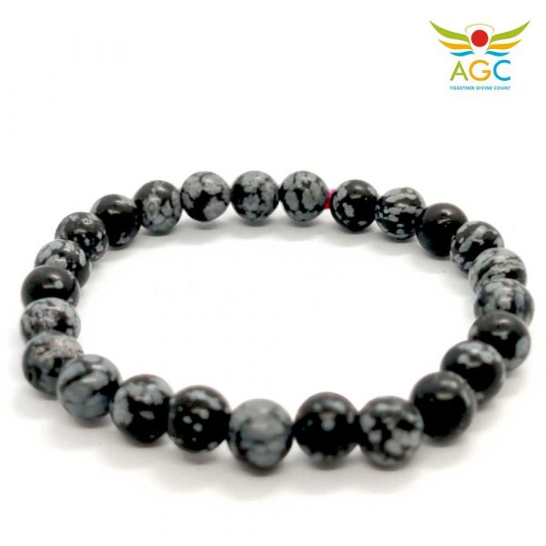 snowflake obsidian bracelets|healing-crystals|angel-global-consultancy