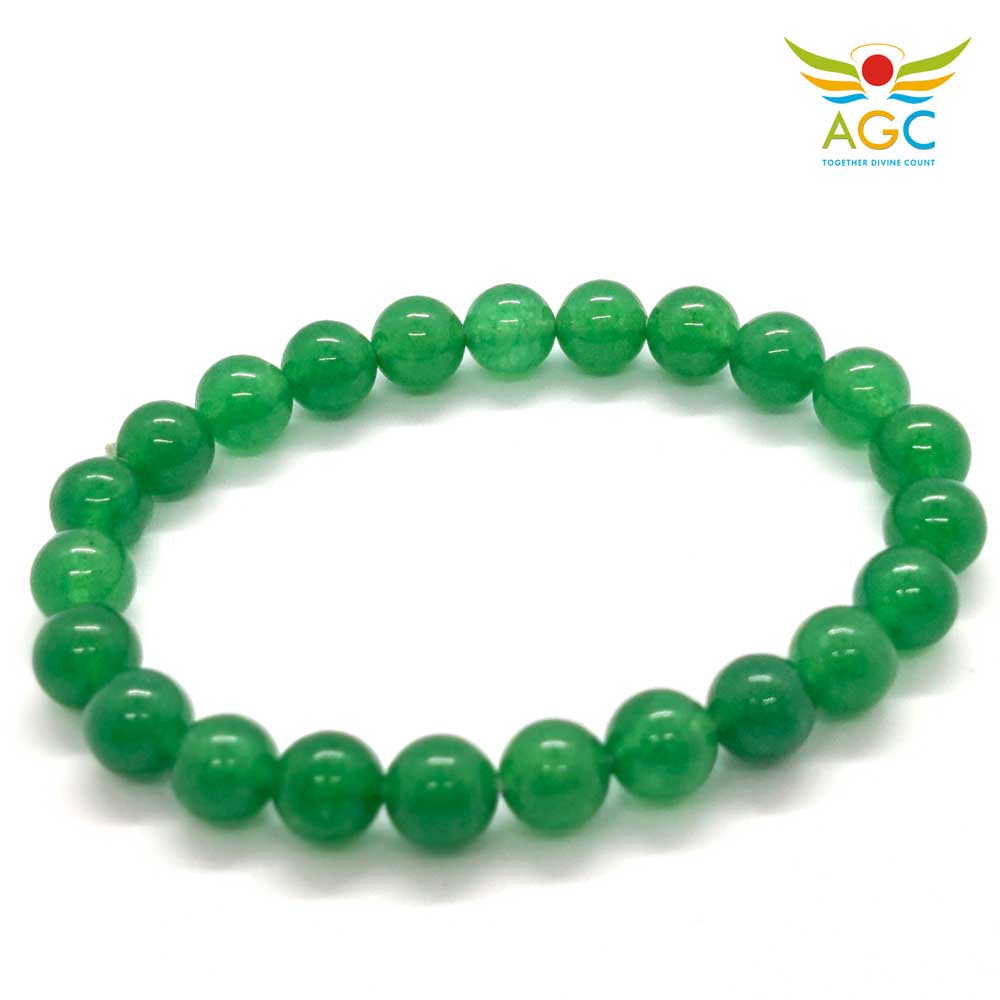 Green Aventurine Bracelet - Free Sized Strechable Beads Bracelet for W –  Coquelicot By Komal