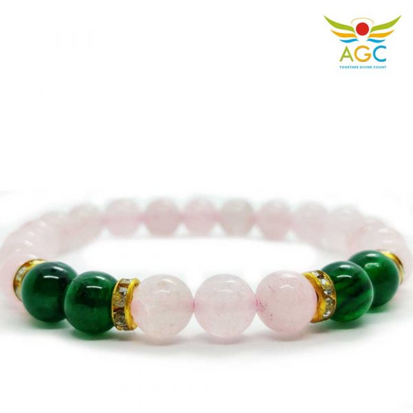 rose quartz and green aventurine bracelets|healing-crystals|angel-global-consultancy