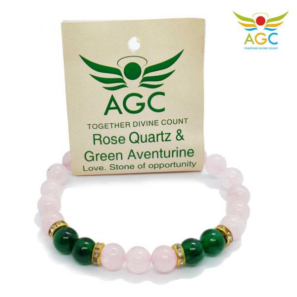 rose quartz and green aventurine bracelets|healing-crystals|angel-global-consultancy