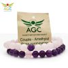 couple bracelets amethyst and rose quartz|healing-crystals | angel-global-consultancy