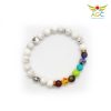 Howlite and seven chakra bracelets|healing-crystals | angel-global-consultancy